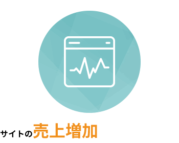 サイトの売上増加